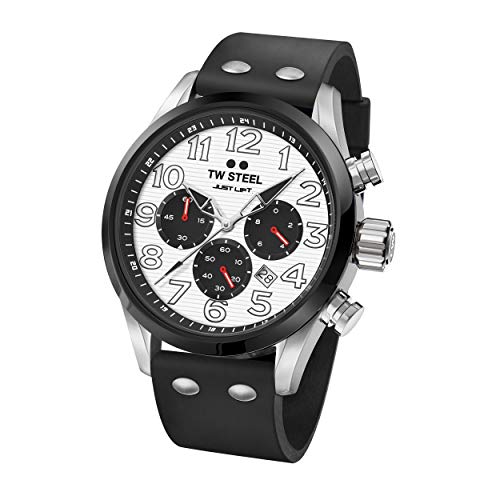 Preisvergleich Produktbild TW Steel Unisex Erwachsene Chronograph Quarz Uhr mit Silikon Armband TW986