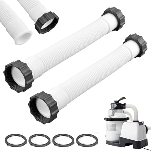 Taicols 2 Stück 40cm Schwimmbadschlauch, Universal Pool-Pumpe...