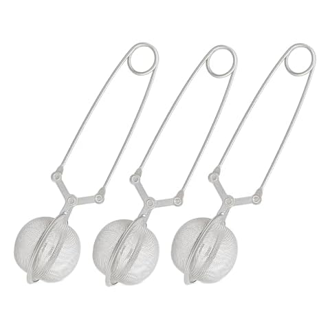 Relaxdays Stainless Steel Tea Strainers Set Cover