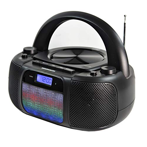 Magnavox Md6972 Portable Top Loading Cd Boombox With Digital Am/Fm Stereo Radio, Color Changing Lights, And Bluetooth Wireless Technology | Cd-R/Cd-Rw Compatible | Lcd Display | #TOP6