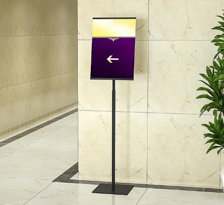Support d'affiche A4 réglable pour guider facilement vos visiteurs