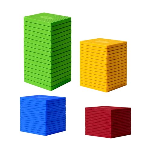 80 pezzi Spessori piatti in plastica, 1,5/3/5/10 mm, Blocchi per vetri, Set di blocchi per vetri, Distanziatori in plastica, Spessori in Plastica,distanziatori per l'installazione di porte e finestre