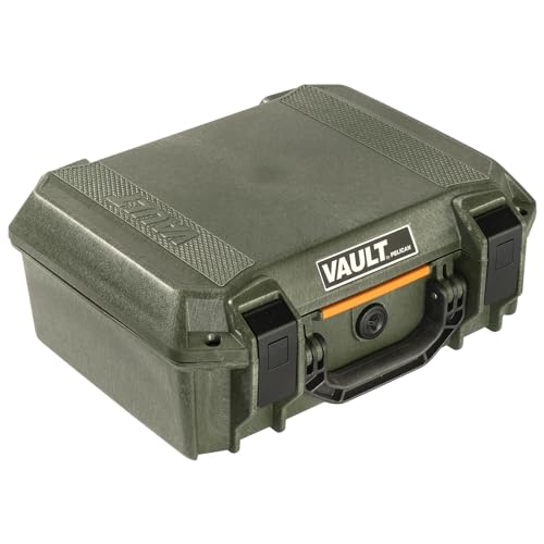 Pelican Vault - V200 Multi-Purpose Hard Case with Foam for Camera, Drone, Equipment, Electronics, Sportman's Pistol Case, and Gear (OD Green) by Pelican - Used condition - CA$91.34