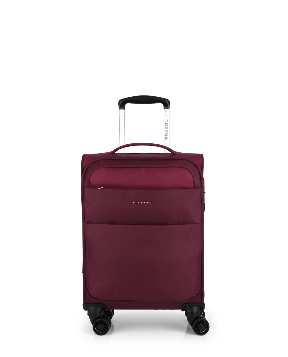 Gabol - Maleta de Cabina Blanda Cloud 55x38x20 cm - Equipaje de Mano Ligero 2kg con Capacidad 35L - 4 Ruedas Dobles y Cerradura TSA - Diseño Español en EVA Resistente y Flexible