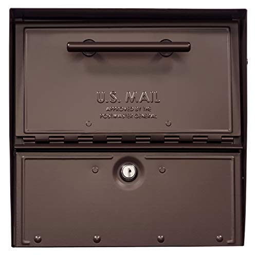 Image of Oasis Eclipse Post Mount Locking Mailbox Rubbed Bronze