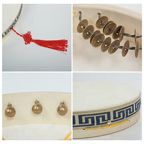 Zakmir Drum Shaman Drum Hand Drum Wood Leather Drum Traditional Percussion Instrument With Drum Bag Drum Whip For Boys And Girls #TOP6
