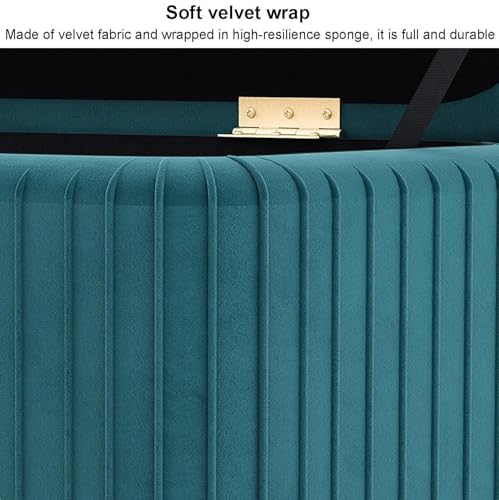 Banc d'extrémité de lit en velours idéal pour organiser votre chambre