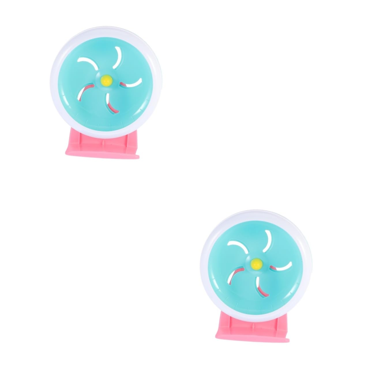 FOMIYES 2piezas Hamster Ejercicio Rueda Silenciosa De Plástico para Pequeñas para Hámsters y Jerbos Juguete De Ejercicio para Roedores Diseño Antideslizante y Seguro
