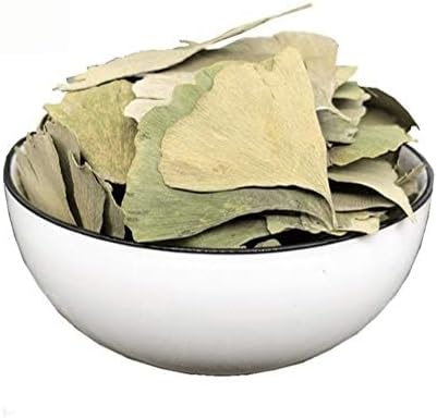Hojas secas de Ginkgo Biloba Ginkgo Biloba Hojas sueltas secas - Gingko Maidenhair Tree Yinxingye (8.82 oz)