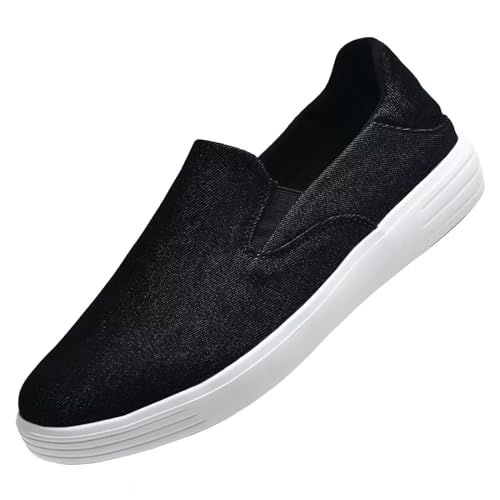 Image of konhill Mens Slip On Loafers Sneakers - Casual Knit Walking Shoes for Men, Lightweight Breathable Memory Foam Boat Shoes, Comfortable Slip-On Driving Loafers for Work Travel Beach