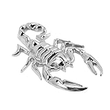 CHILDWEET 車用サソリステッカー 亜鉛合金製メタル車体ステッカー 車のドア 窓用 ユニバーサルデザイン 2個セット