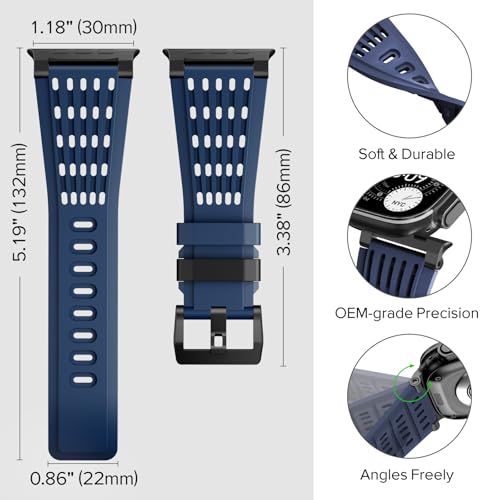 Image of KADES Rugged Sport Band for Apple Watch with Durable Metal Connector