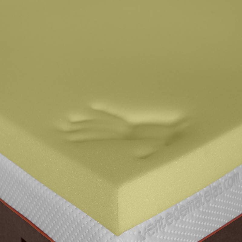 VentadeColchones - Topper Sobrecolchón Viscoelástico Suite 7 con Núcleo de 7 cm de Densidad 80 Kg/m³ y Funda con Faldilla | 90 x 190 cm