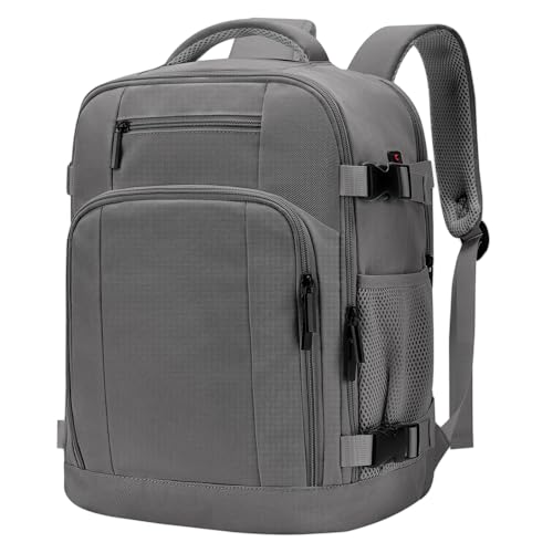 ZHXX Ryanair Handgepack 40x30x20,Handgepäck Rucksack Leichter Kabinenrucksack mit 14 Zoll Laptopfach & Diebstahlsicherung,Dunkelgrau.