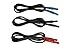 AEMC 2121.55 3-Piece Color-Coded Replacement Lead Set with Clip for 6608 and 6609 Phase and Motor Rotation Tester