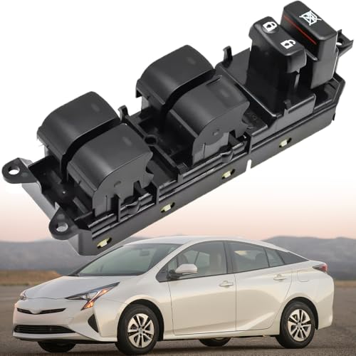 Broaug 84040-33100 Power Window Switch Master Driver Side LHD Compatible with Toyota Prius/Camry/Venza/Land Cruiser & Lexus CT200h - Replaces DWS1635,8404028070,CWR86010AS,2106428,CIE6428.