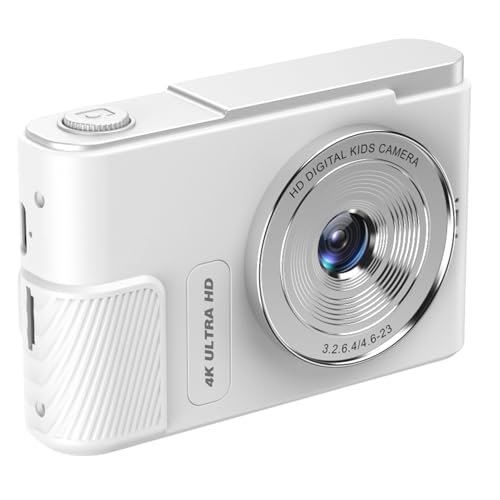 Cámara Digital 4K, Cámara Vlogging de 48 MP, Soporte para Tarjeta de Memoria de 64 GB, Cámara Compacta Portátil para Fotografía, Cámaras Digitales de Apuntar y Disparar para