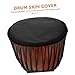 Yardwe Drum Head Cover Grime Resistant PU Skin for African Drums Optimal Sound Quality Damp Protection Lightweight Portable for Professionals Beginners