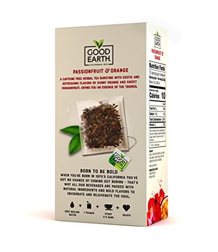 Good Earth Sensorials Passionfruit & Orange Herbal Tea 15 Ct Box #TOP2