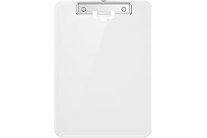 Hongri Plastic Clipboard with Pen Holder and Low Profile Clip