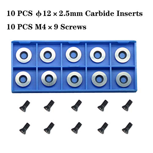 Ci3 R1 12mm Round Carbide Inserts Cutters Knifes Indexable Replacement High Strength Fits