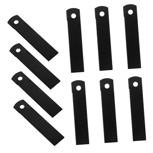 POPETPOP 10-Pack Serrated Flint Scraper for Fire Starter Tool Outdoor Gear Emergency Fire Camping Hiking Tool