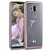 Produktbild kwmobile Hülle kompatibel mit LG G7 ThinQ/Fit/One - Handyhülle - Handy Case Fee Rosegold Transparent