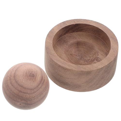 Abaodam Portable Wooden Essential Oil Diffuser Car Fragrance Air Freshener Aromatherapy Ball Design for Home Office Indoor Use