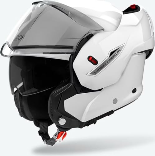 Casque modulable Airoh Mathisse II mth214 Blanc brillant élégant XL