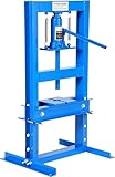 6-Ton Industrial Hydraulic h-Frame Shop Press with Adjustable Table & Press Plates, Heavy-Duty Metal Bending, Straightening, Bearing Installation for Auto Repair, Garages, Workshops, Metalworking