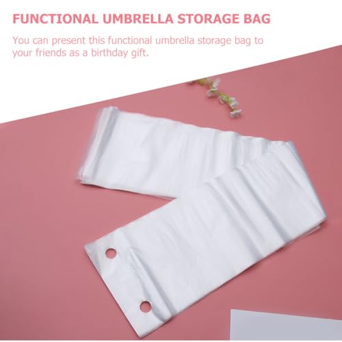 Housse de parapluie long jetable VALICLUD en plastique PP imperméable 13X72 CM
