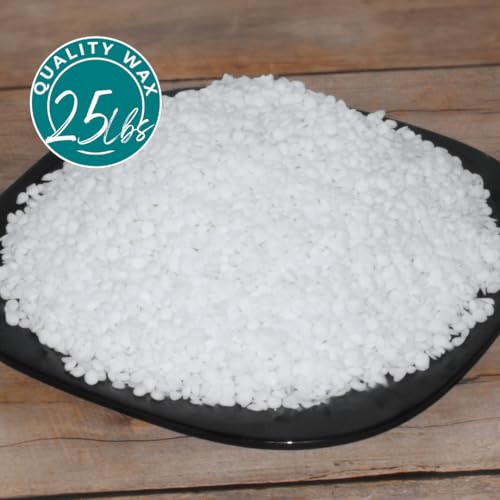Direct Candle Supply - Refined Paraffin Wax Beads - for Candle Making, Canning, Waterproofing, Furniture/Metal Preservation DIY Projects (25 lb)