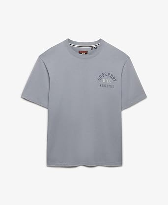 Superdry Men's Athletic T-Shirt, Washed Denim