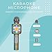 Wireless Express - Sing-Along Bling Bluetooth Karaoke Microphone and Bluetooth Stereo Speaker All-in-One (Rainbow Bling)