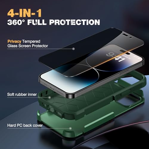 Coque iPhone 14 Pro Max intégrale anti-espion et antichoc