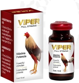 Viper Roosters Suplemento para Gallos, Aves Pollos - 10 ml