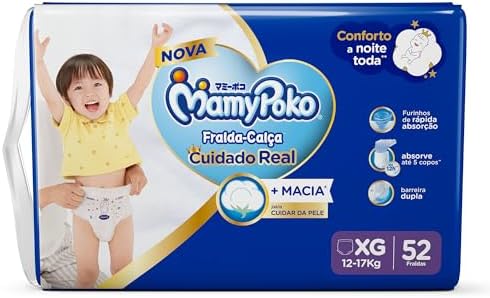 MamyPoko Fralda-Calça Premium Seca Xg 52 Unidades