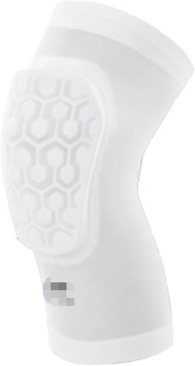 Workout Sports Knee Braces Basketball Wrestling Football Volleyball Knee Pads Knee Braces Compression Leg Sleeves Knee Pad Working(White,X-Small)