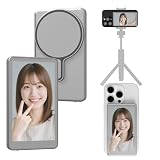JEVDES スマホ用自撮りモニター 【スピーカー付き、iPhone17対応】4K/1080P 自撮りモニター 外カメラリアルタイムミラーリング
