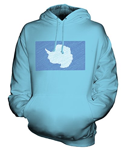 Sweat à capuche homme femme Candymix Antarctique pull unisexe avec motif drapeau imprimé
