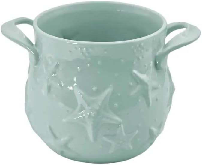 Temp-tations Stoneware Xl Utensil Crock- Store, Serve, Decor (Coastal)
