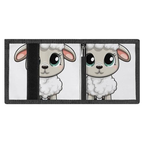 Lamb Trifold Wallet for Men - Money Clip Slim Wallets with Multiple Card Slots Minimalist Small Front Pocket Wallet for Everyday Carry4