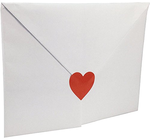 Red Heart Stickers Valentine's Day Crafting Scrapbooking 1 Inch 500 Adhesive Stickers #TOP5