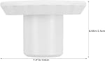 2pcs Refrigerator Drain Hole Stoppers, Reusable Plastic Plugs for Chest Freezer Drain Hole, Round Drip Proof Plugs Compatible for Haier Cooler Water Outlet, 1.42"X0.98"
