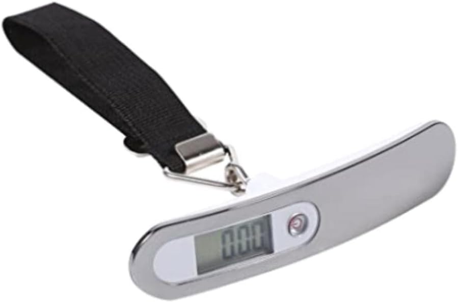 Utility Travel with Our Portable Digital Luggage Scale - Weighs Up to 50kg Precisely LCD Display Avoid Overweight Fees - Ideal for Baggage Travel Luggage Electronic Accessories and More Weigh