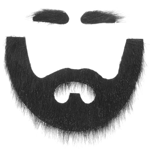 WOFASHPURET 1 セット の シミュレーション ひげ つけまつげ 眉毛 面白い フェイク コスプレ 小道具 装飾の商品画像（Amazon）