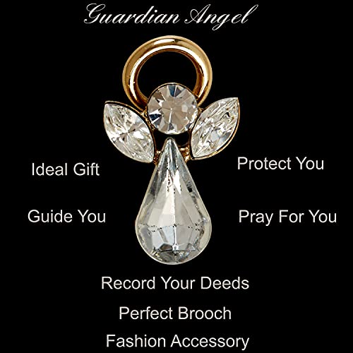 Guardian Angel April Birthstone Angel Pin With Gem Stone Sentimental Gift Idea