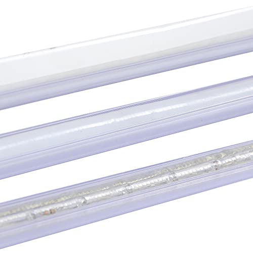 Delight 20Pcs 39 3/8" X 9/16" X 9/16" Clear Pvc Channel Mounting Holder Acc For 9/16" Led Neon Flex Strip Light 65' Total Length #TOP1