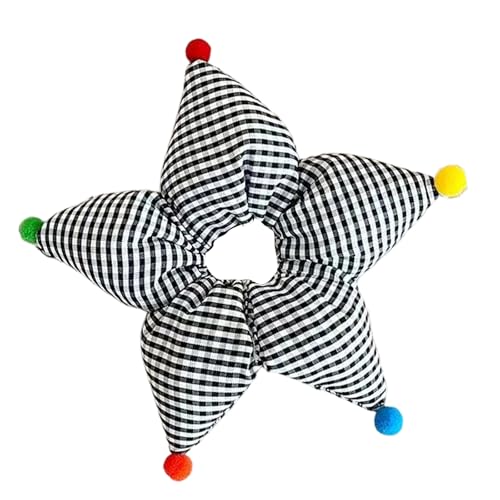 Children's Stretchy Hair Band Star Detail Design Soft Elastic Hair Scrunchies Ponytail Holder for Sensitive Skin Hair Band for G