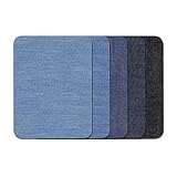 GOODCHI デニム 補修 デニムパッチ 5色5枚セット 9.5cm×12.5cm 裏から貼る 補修 自由に切り取れる 水洗い可能 アイロンパッチ 直接接着 DIY 手芸